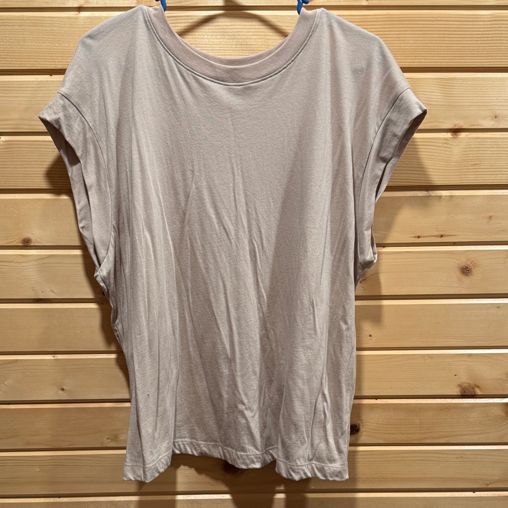 a new day Light Beige Short Sleeve Top